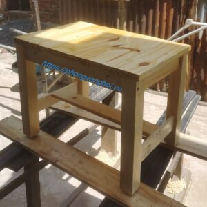 Ghế gỗ thông dài ngồi 1 người 60cm