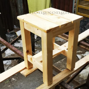 Ghế gỗ thông ngồi xông hơi vuông 31cm