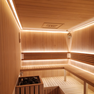 Phòng Sauna Gỗ Hemlock 1m6x2m5x2m2