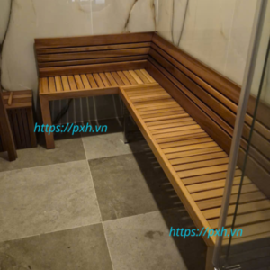 Ghế gỗ thông ngồi xông hơi khác