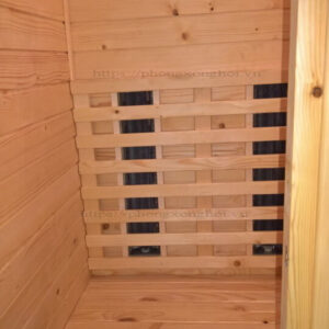 Phòng Sauna 1m5x1m5 hồng ngoại máng Thạch Anh V3